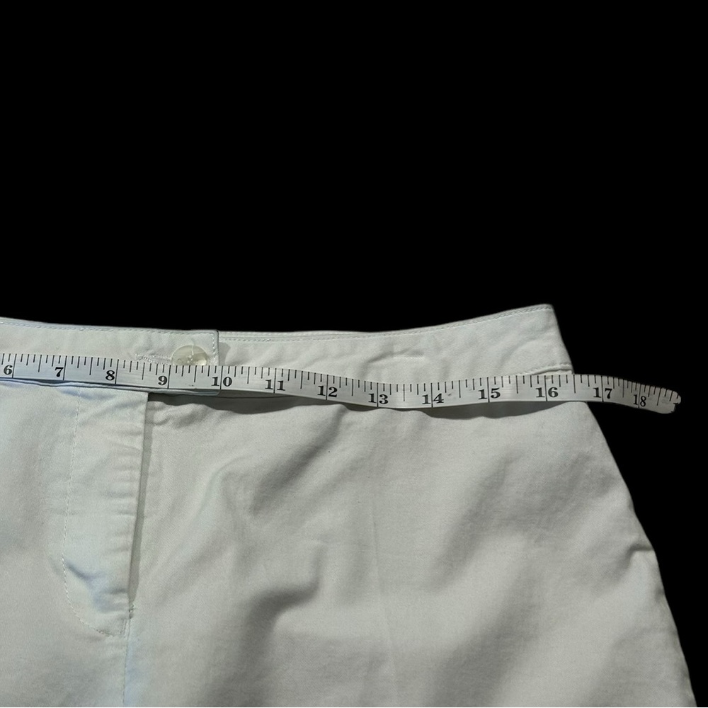 Coldwater Creek white capri pants with wide legs - Picture 8 of 9